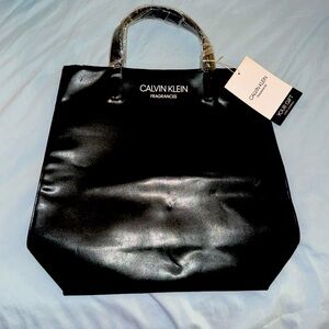 Calvin Klein Fragrances Black Tote Bag Brand New